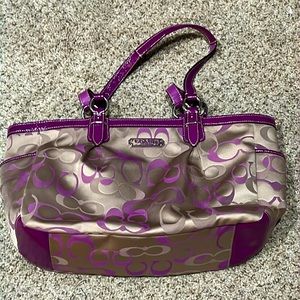 Purple Coach Purse